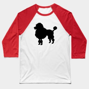 black poodle art Baseball T-Shirt